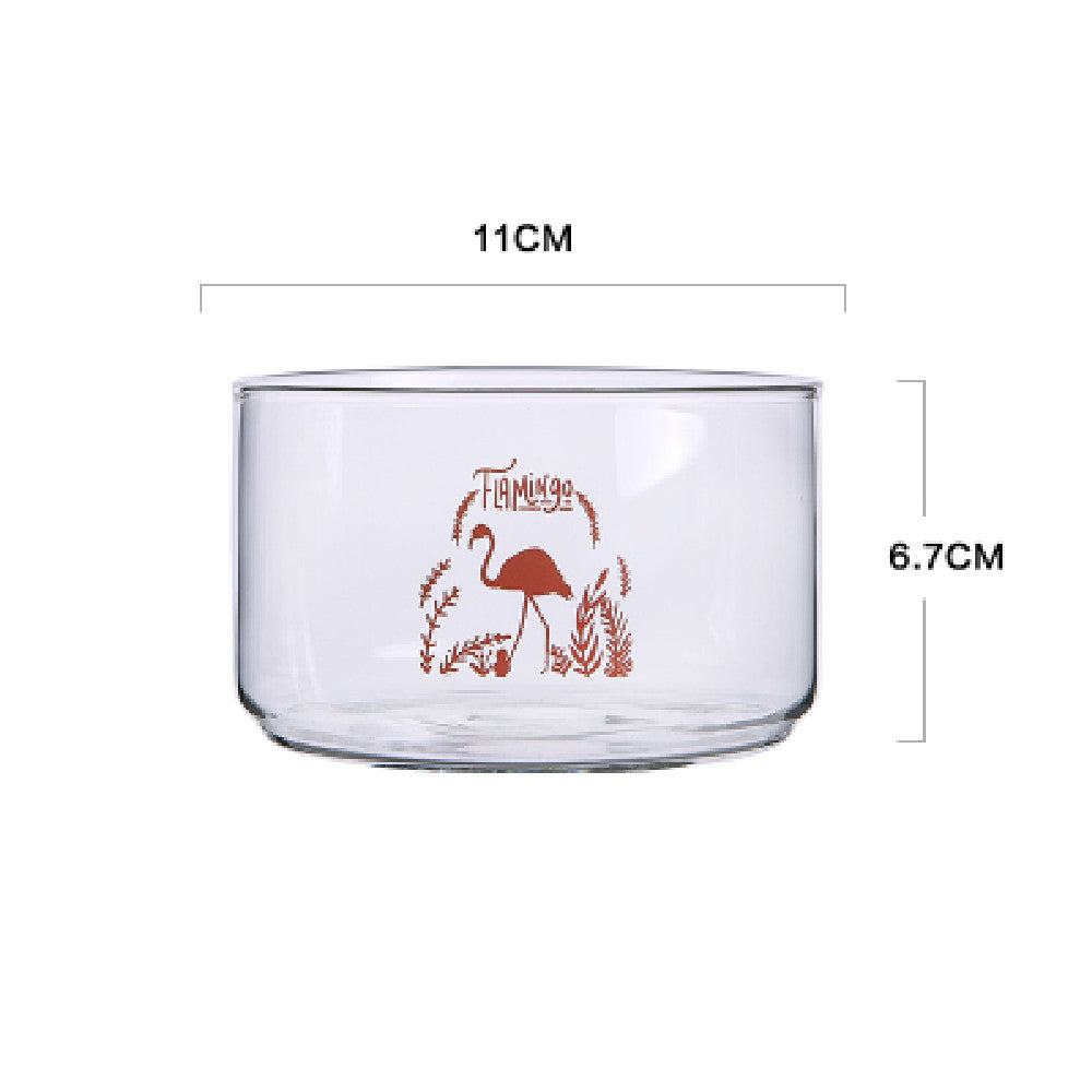 Transparent Stackable Glass Salad Bowl