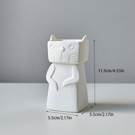 Nordic Style White Ceramic Vase Decoration Saor Style