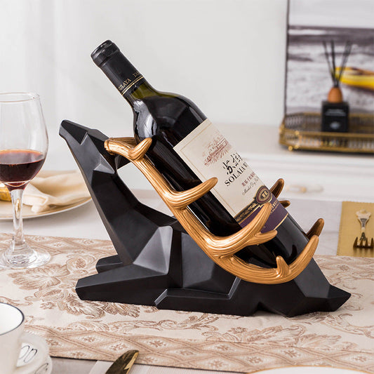 Nordic Light Luxury Wine Rack Deer Decoration Creative Wine Cabinet Dining Table Decoration GND Products