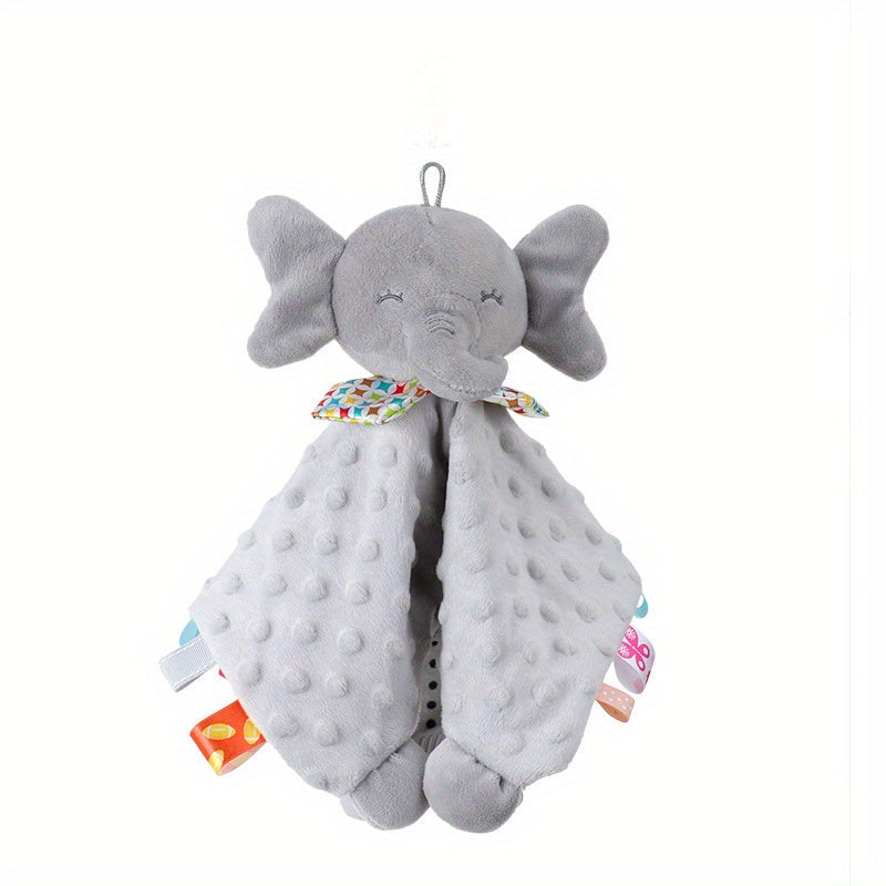 Soft and Cuddly Elephant Security Blanket for Newborns - Unisex Baby Gift and Snuggle Toy