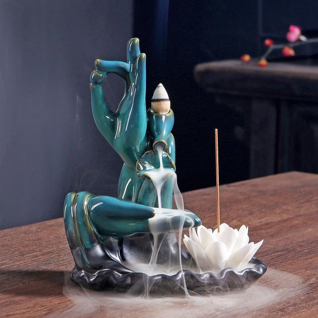 Ceramic Waterfall Incense Burner