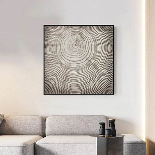 Framed Square Canvas Painting Art Wall Decor