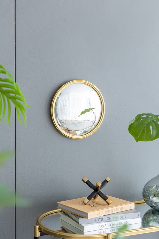 D11" Gold Round Mirror, Circle Mirror with Iron Frame - Home Decor by Design