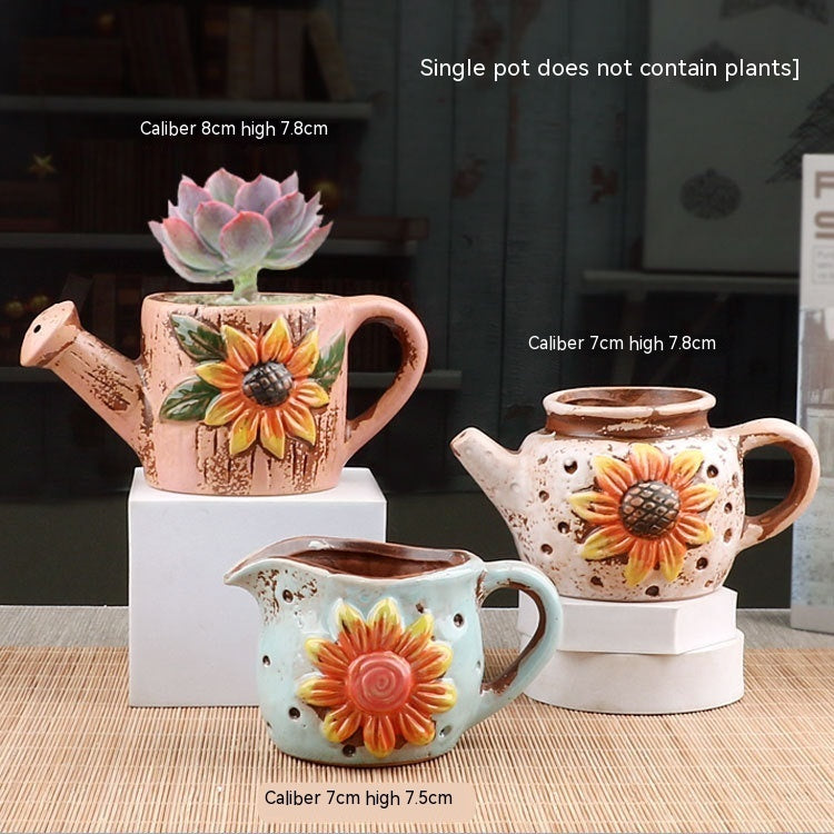 Succulent Small Flower Pot Stoneware