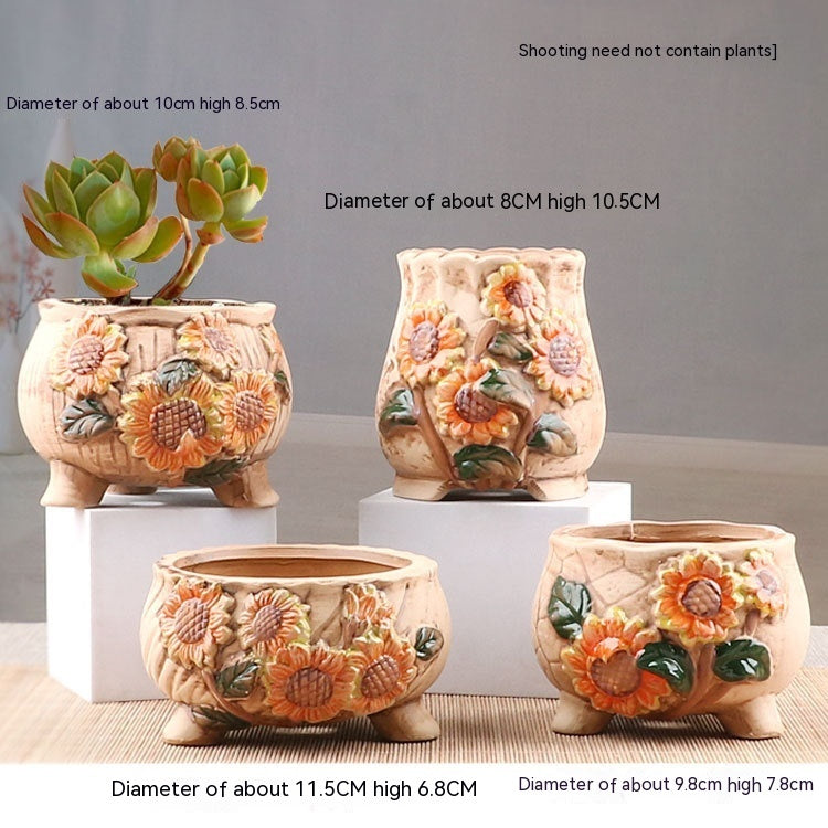 Succulent Small Flower Pot Stoneware