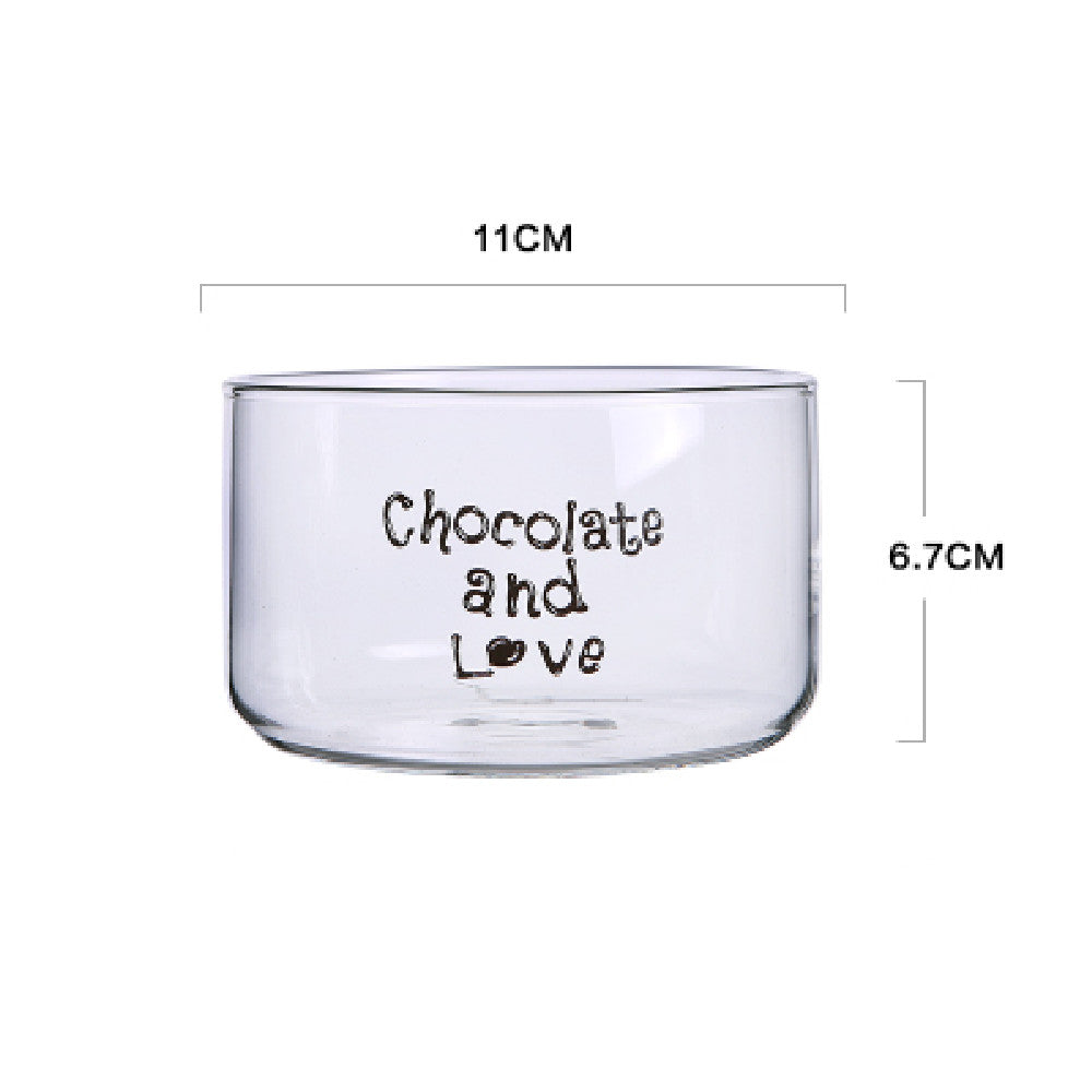 Transparent Stackable Glass Salad Bowl