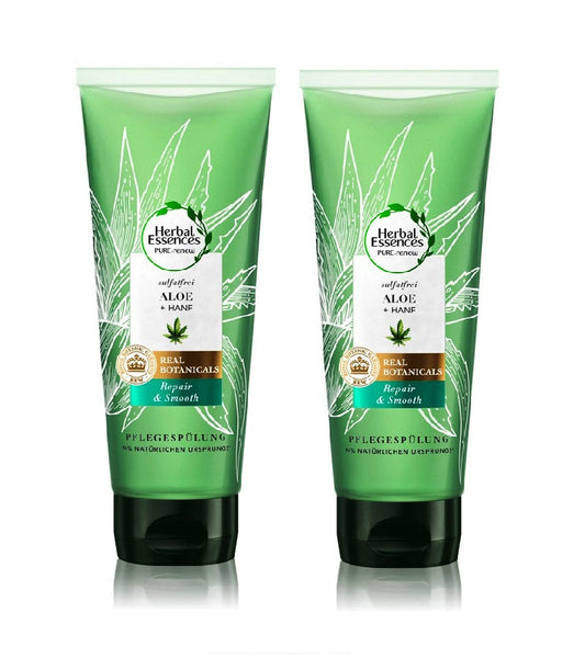 2xPack Herbal Essences Aloe + Hemp Hair Mask - 360 ml