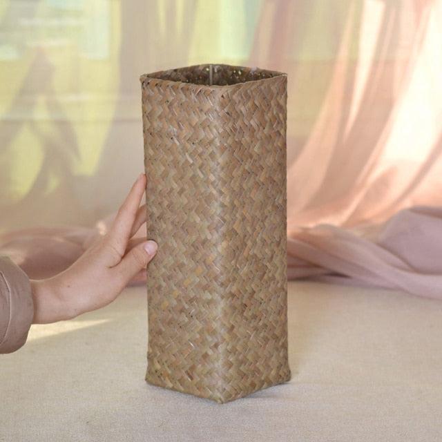 Bamboo Woven hand knitting - Annizon Home Essentials