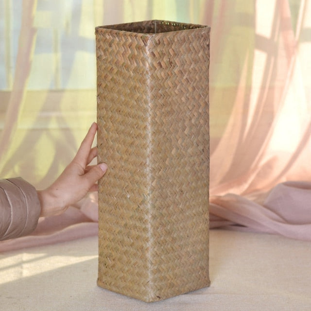 Bamboo Woven hand knitting - Annizon Home Essentials