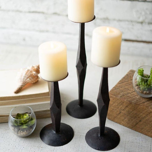 Reclaimed Candle Holders (Set-3)