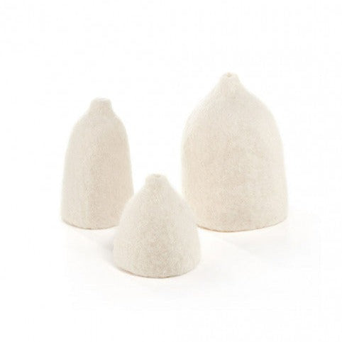 Tinkerbell Felt Vase Cover, Set of 3 Decor Muskhane Natural