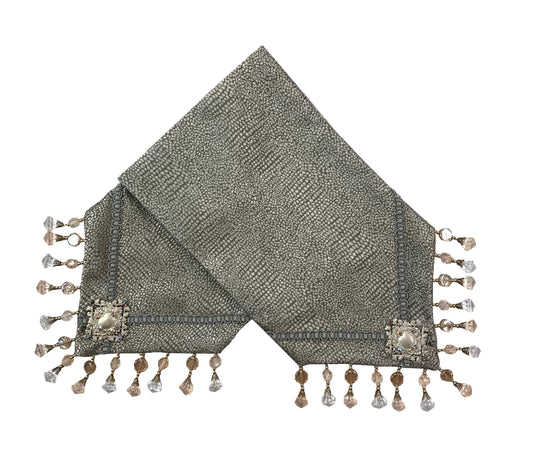 Toilet Tank Runner Taupe Gecko